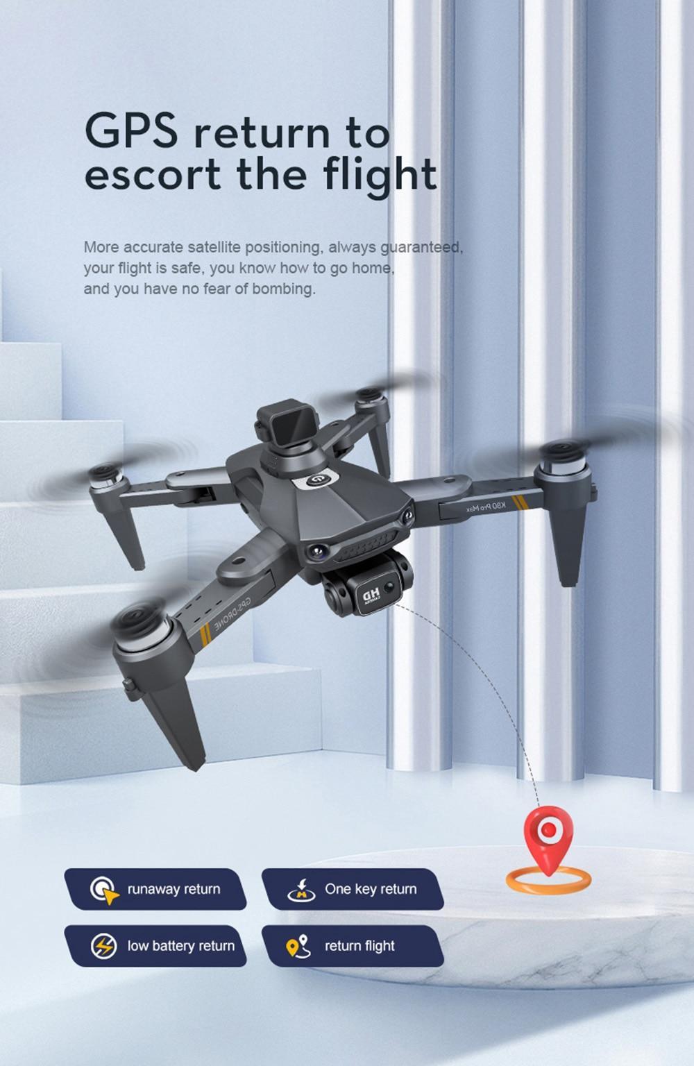 K80 PRO Quadcopter 4K Camera Drone GPS 5G Wifi Profesional Obstacle Avoidance Helicopter Brushless Motor RC Plane FPV Dron Toys